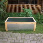 Carré potager rectangle H.47 cm 134x64 en métal