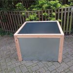 Carré potager carré H.72 cm 104×104 en métal