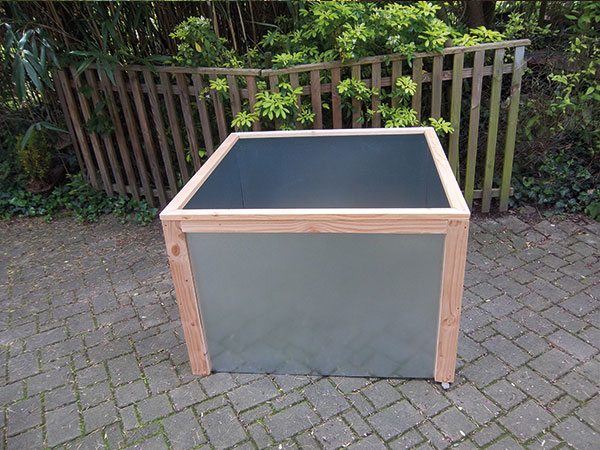 Carré potager carré H.72 cm 104×104 en métal