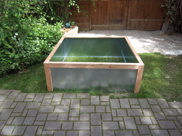 Carré potager carré H.47 cm 134×134 en métal