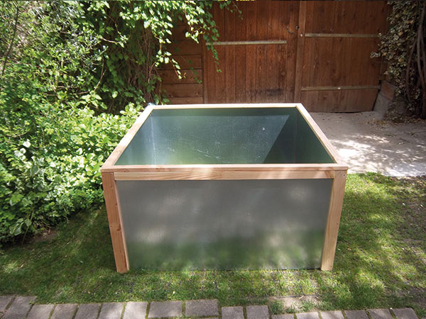 Carré potager carré H.72 cm 134×134 en métal