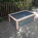 Carré potager rectangle H.47 cm 134x84 en métal