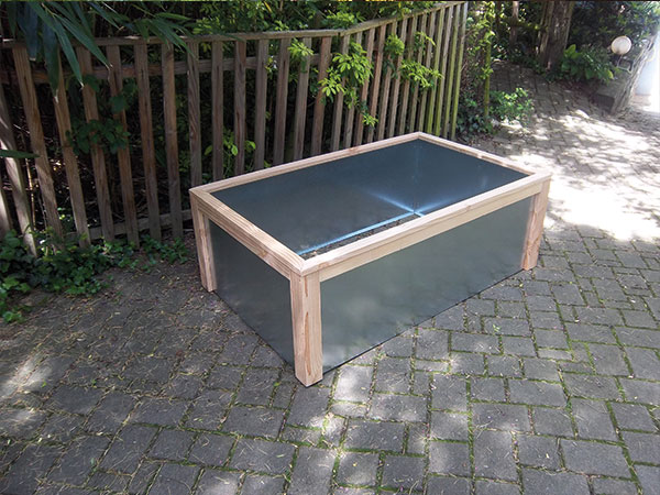 Carré potager rectangle H.47 cm 134×84 en métal