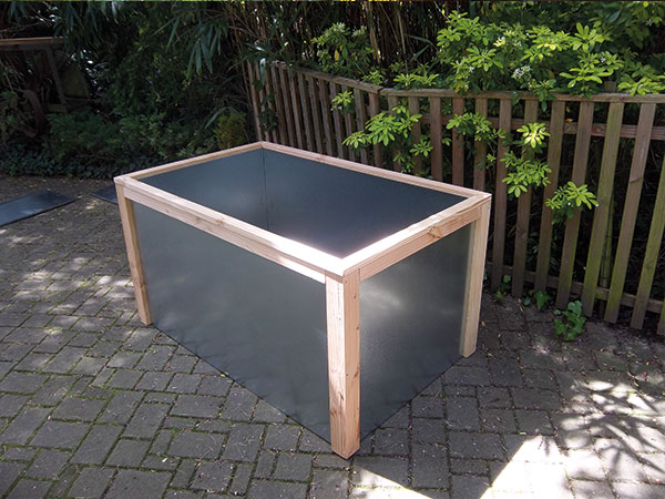 Carré potager rectangle H.72 cm 134×84 en métal