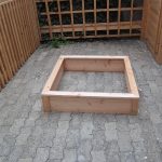 Carré potager carré H.22,5 cm 100x100 en bois - nouvelle gamme, montage par vis