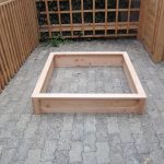 Carré potager carré H.22,5 cm 120×120 en bois – nouvelle gamme, montage par vis