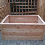 carré potager en bois de douglas 150x100xht67.5cm