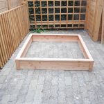 Carré potager carré H.22,5 cm 150×150 en bois – nouvelle gamme, montage par vis