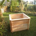 Carré potager carré H.67,5 cm 120×120 en bois – montage par emboîtement