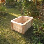 Carré potager rectangle H.45 cm 100x75 en bois - montage par emboîtement