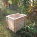 Carré potager rectangle H.67,5 cm 100x75 en bois - montage par emboîtement