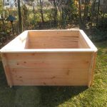 Carré potager carré H.67,5 cm 150×150 en bois – montage par emboîtement